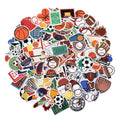 100 Pack Sports Stickers, Sports Football Soccer Baseball Basketball Party Favors, Birthday Decorations