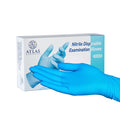 Atlas Medical Supply LLC Nitrile Gloves, Pack of 100 - Latex-Free, Powder-Free Gloves for Hygienic Protection, Home, and Office Use (Small)