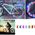 Rottay Bike Wheel Lights, Bicycle Wheel Lights Waterproof RGB Ultra Bright Spoke Lights 14-LED 30pcs Changes Patterns -Safety Cool Bike Tire Accessories Kids Adults-Visible from All Angle