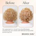 Bounce Curl Define EdgeLift Brush, 5-in-1 Tool for Effortlessly Defined Curls, Waves & Coils, Reduces Frizz - Tan