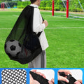 Heavy Duty Soccer Ball Net Bag(100L Extra Large Capacity 10-12Balls), Drawstring Mesh Ball Bag with Zipper Pocket, Sports Equipment Storage Organizer Hold for Gym, Beach, Cloth, Swimming Gears (1)