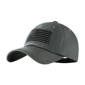 GEANBAYE Casquette de baseball à profil bas pour homme et femme avec drapeau américain Gris foncé