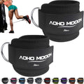 AOHO MOOON (Pair Comfortable Adjustable Ankle Straps for Cable Machines Women, Gym Workout Leg Straps, Ankle Cuffs for Glute Workouts, Foot Straps for Kickback