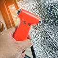 Zlirfy Car Safety Hammer,3-in-1 Escape Tool,Emergency Escape Tool with Window Breaker and Seat Belt Cutter,Car Essentials Emergency Escape Tool,Multifunctional Escape Tool for Car, RV, Bus (Orange)