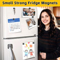 VNDUEEY 16Pcs Black Fridge Magnets Refrigerator Magnets, Strong Magnets Fridge, Whiteboard Magnets, Fridge Magnets Adults, Small Magnets for Kitchen, Office, School, Locker, Map Decorative