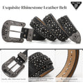 Ceinture à strass BELTROAD Ceinture gothique Ceintures Bling pour femmes et hommes Ceintures Western Cowboy Cowgirl pour jeans, ceinture Halloween