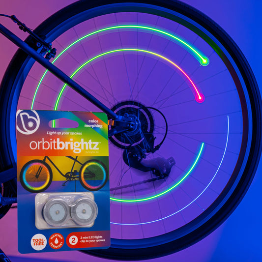 Mini lumières LED pour rayons de vélo Brightz Orbit Brightz Burning Man Lumières pour rayons de vélo Lumières LED pour rayons de vélo Accessoires pour rayons de vélo pour enfants Lumières pour roues de vélo, RVB