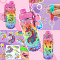 7july Decorate Your Own Water Bottle Kits for Girls Age 4-6-8-10 (Stainless Steel),Unicorn Themed Painting Crafts,Fun Arts and Crafts Gifts Toys for Girls Birthday Christmas