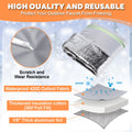 Outdoor Faucet Covers for Winter, 11.8" H X 7.8" W Hose Covers for Winter, Outside Waterproof Insulated Spigot Freeze Protection with Thickened 420d Oxford Fabric and Aluminum Foil Fabric (2pcs)