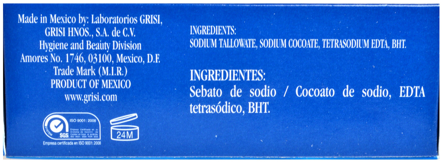 Grisi HypoAllergenic Clean Neutral Soap Bar, No Chemical, Color, Aroma, 3 Count, 10.5 Ounce