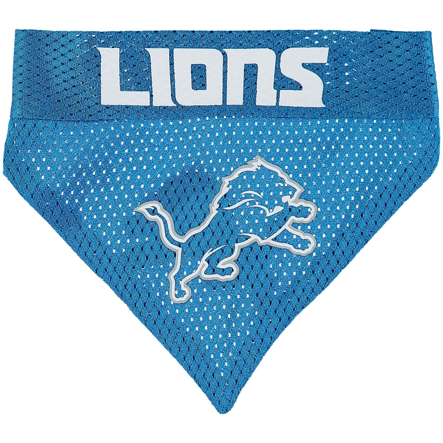 Bandana para perros de la NFL Pets First: bandana para mascotas reversible de los Detroit Lions. Bandana deportiva de dos lados con el logotipo del equipo bordado de primera calidad, grande/extragrande. - 2 tamaños y 32 equipos de la NFL disponibles