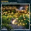 PATIOPIA Lampes solaires de jardin, 20 LED Firefly Garden Lights Solar Outdoor, Lampes solaires pour l'extérieur oscillant par le vent, Lampes solaires d'extérieur étanches pour la décoration de Noël, de cour, de patio, de chemin (lot de 2)