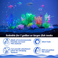 Ameliade Décorations pour aquarium Plantes artificielles en plastique pour aquarium Ensemble de décorations pour aquarium Betta Poisson rouge Tortue Accessoires pour aquarium Herbe Petit kit de décorations pour aquarium (11 pièces)