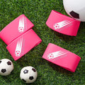 Patelai 4 Pcs Soccer Cleat Lace Cover Soccer Shoe Band Soccer Shoe Cover Soccer Cleat Bands Youth Adult for Soccer Season(Pink, Youth)