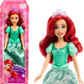 Jouets Mattel Disney Princess, poupée de mode Ariel, look étincelant avec cheveux roux, yeux bleus et accessoire diadème, inspiré du film La Petite Sirène