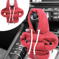 Gear Shift Hoodie,Car Decor Car Gear Shift Cover,Gear Shift Knob Cover Gear Shift Hoodie Cover, Car Shift Knob Hoodie,Fashionable Hoodie Shift Knob Protector Car Accessories for Women (Red)