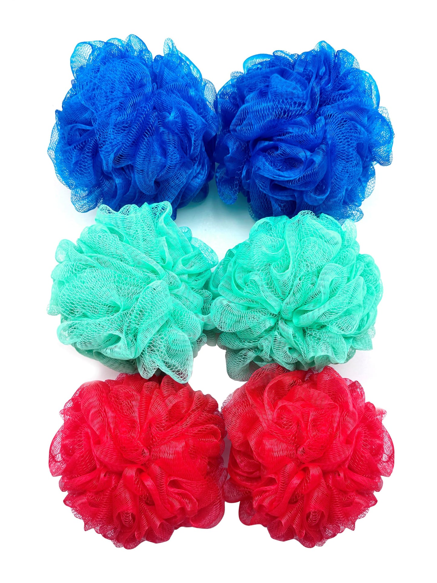 Amazon Basics Bath and Shower Loofah, Multicolor, Pack of 6