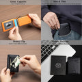 Wallet for Men Slim Slots Credit Card Holder with Money Clip RFID Blocking Bifold Minimalist Mens Wallet Gift Box