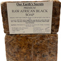 Our Earth's Secrets Raw African Black Soap, 1 lb.