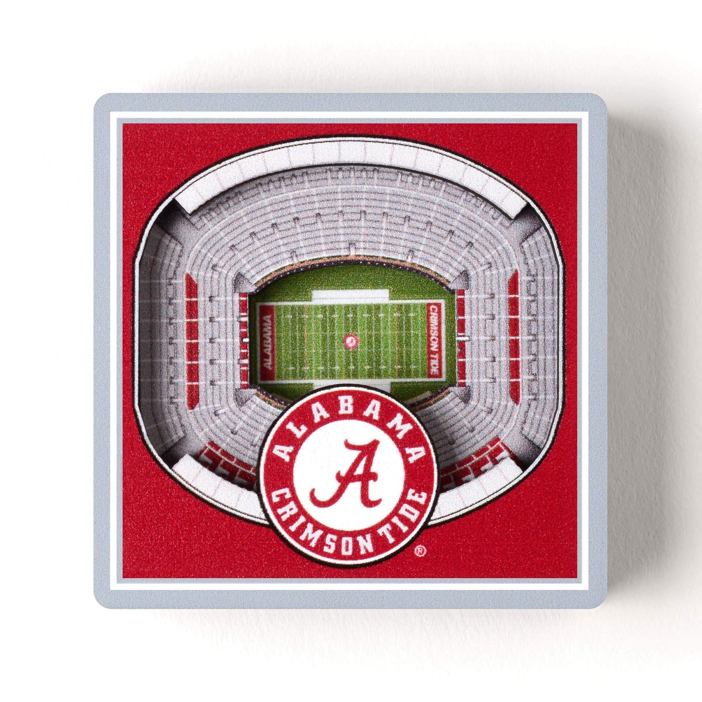 YouTheFan NCAA Alabama Crimson Tide 3D StadiumView Magnets - Bryant - Denny Stadium