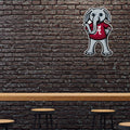 Banderín recortado con forma de mascota de Alabama Crimson Tide de la NCAA de Rico Industries: decoración para el hogar y la sala de estar: fieltro suave fácil de colgar