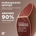 Real Techniques Makeupsaver Sponge + Brush Trio, Makeup Blending Sponge & Brushes For Liquid & Cream Formulations, Mimics Finger Application & Reduces Makeup Waste, Cruelty & Latex-Free 3 Piece Set