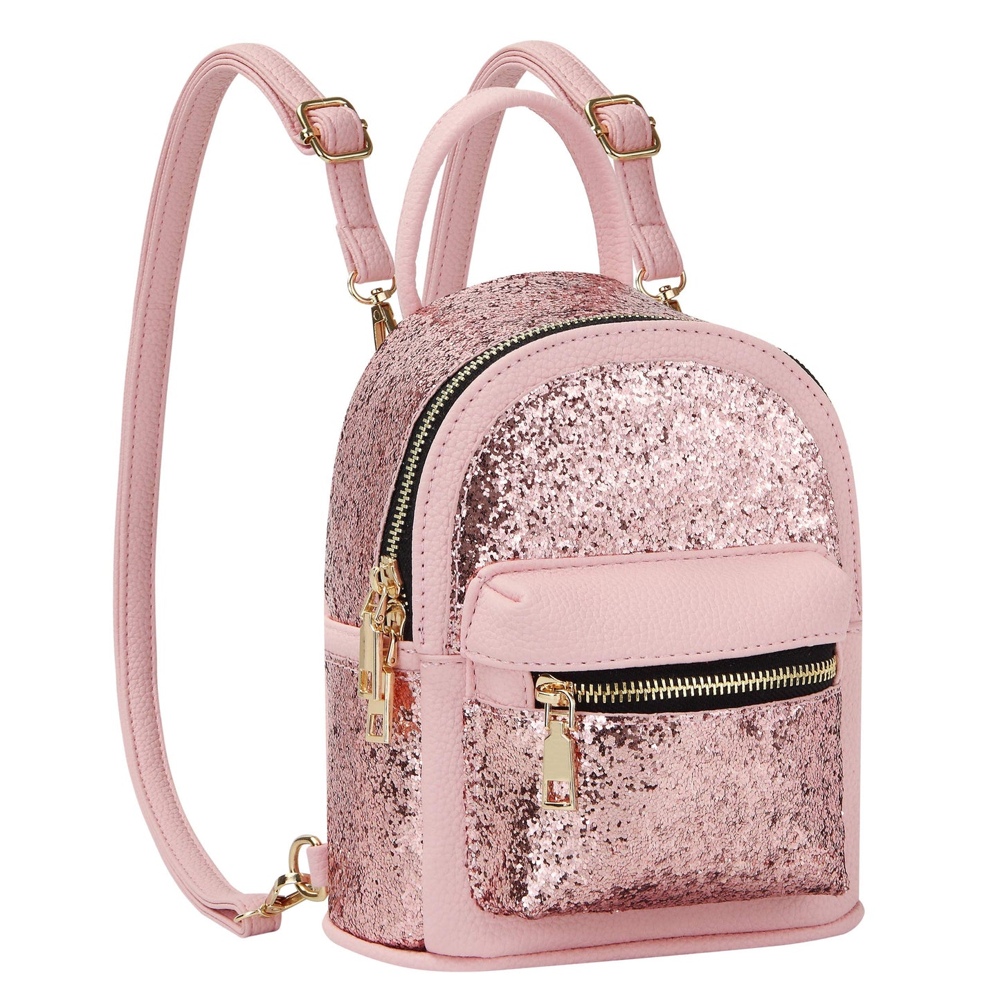 SEALINF Mini sac à dos convertible à bandoulière pour femme et fille (rose)