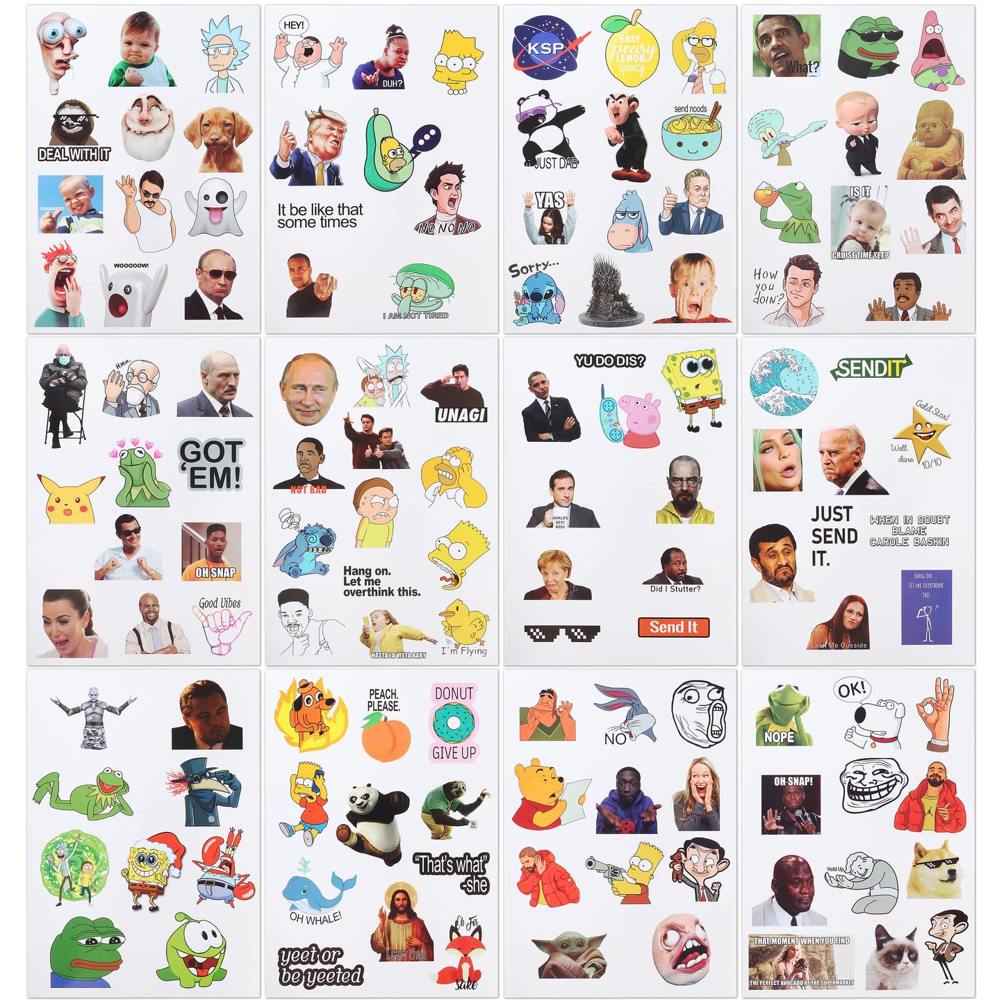 Mr. Pen- Funny Stickers, 131 pcs, Stickers, Meme Stickers, Funny Meme Stickers, Water Bottle Stickers for Adults, Stickers Meme, Funny Vynil Stickers, Meme Sticker Pack, Funny Water Bottle Stickers