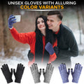 Guante EcoNour para invierno | 3 pares de guantes para nieve con forro polar | Con puños a prueba de viento y agarre de silicona | Guante de conducción con utilidad para pantalla táctil | Guantes unisex aptos para dispositivos electrónicos