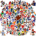 100pcs Football Stickers for Kids, Cool Sport Football Waterproof Vinyl Decal for Girl Teen Adult Water Bottle Laptop Phone Computer Skateboard Luggage Notebook (Football)