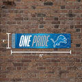 Letrero de calle de metal de los Detroit Lions de fútbol americano de la NFL de Rico Industries, 4" x 15", decoración para el hogar, el dormitorio, la oficina y la cueva del hombre