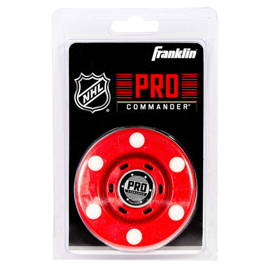 Franklin Sports unisex adult 1 pack Franklin Sports NHL Street Hockey Puck Pro Commander Outdoor Roller Hockey Puck Official Size St, Red, Puck US