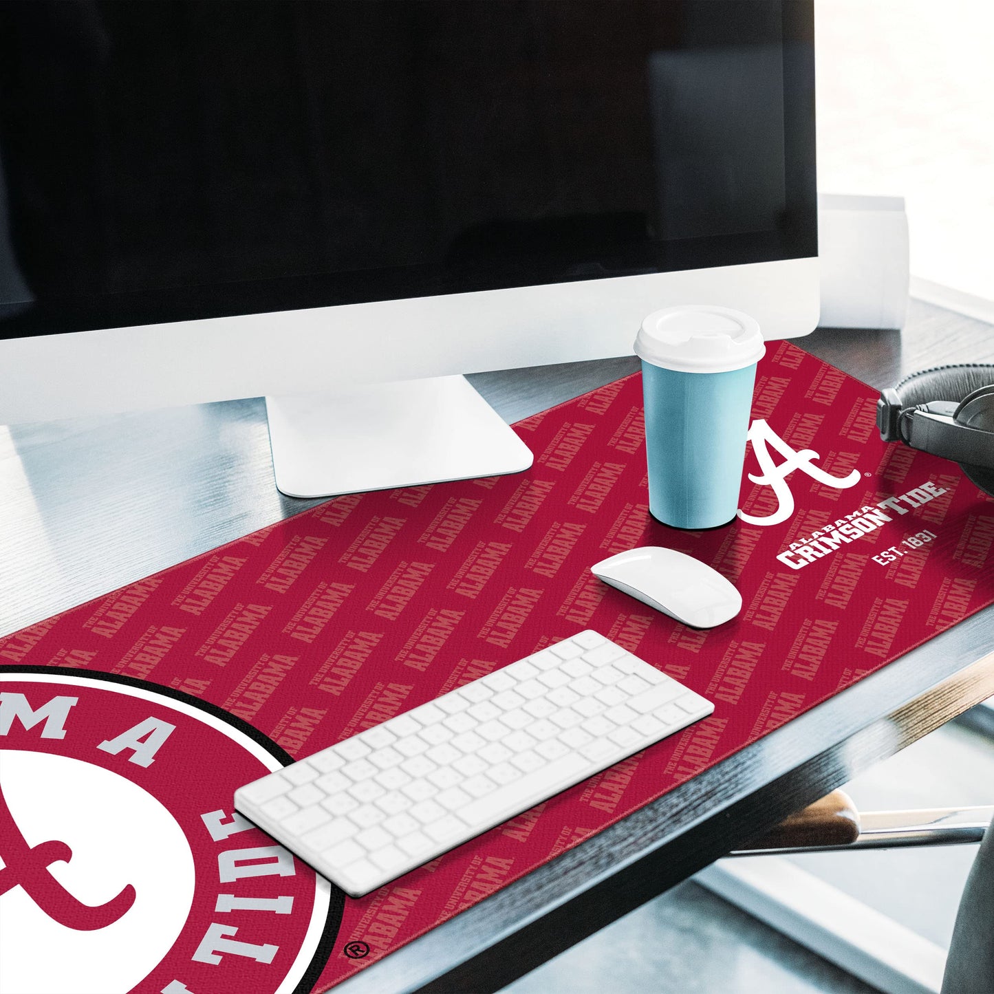 YouTheFan NCAA Alabama Crimson Tide Logo Series Desk Pad