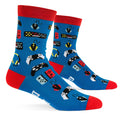 Lavley - Nerd Socks - Cadeaux amusants pour les amoureux des livres, les mélomanes, les hommes et les femmes (US, Alpha, taille unique, standard, standard, DND Gaming)