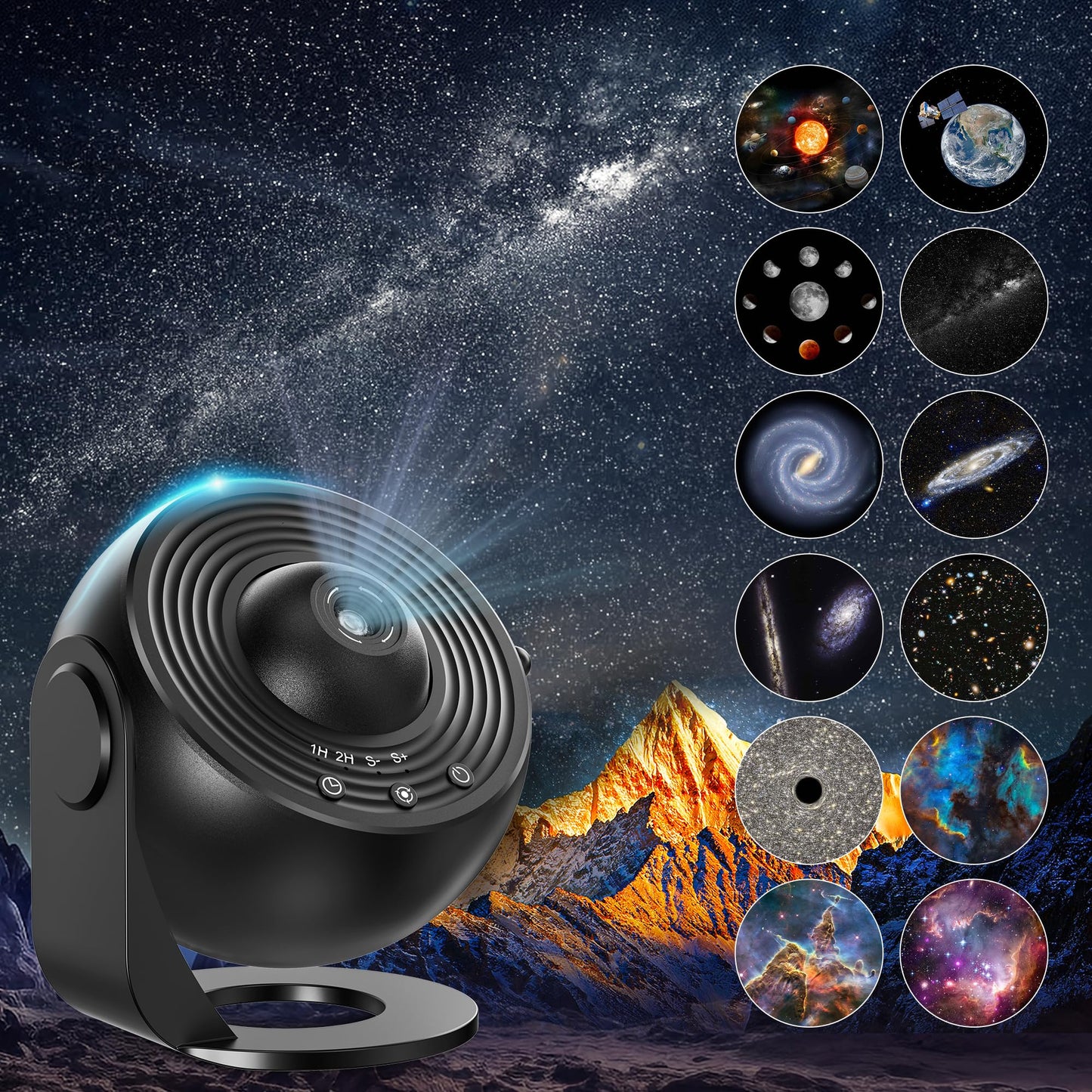 Planetarium Projector for Bedroom, 13 in 1 Star Projector Galaxy Light, Nebula Night Light Milky Way Projector with Timer, LED Space Galaxy Lamp Room Decor for Adults Kids