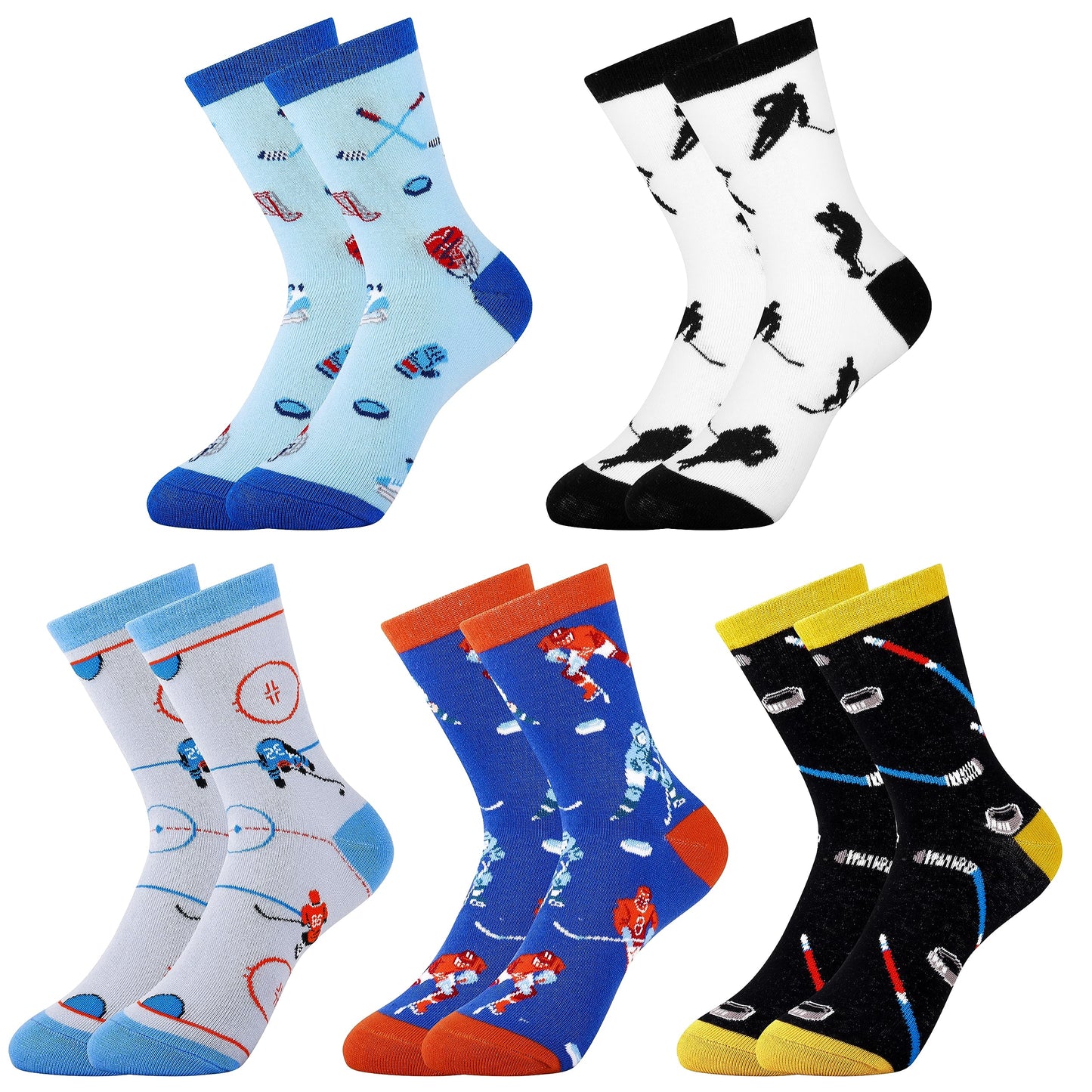 Belloxis Hockey Gifts for Boys 8-12 Hockey Socks Boys Hockey Gifts Hockey Gifts for Men Sports Gifts for Boys 8-12 Gifts for Teenage Boys Socks Cozy Cotton Comfy Socks Brother Friend Gifts